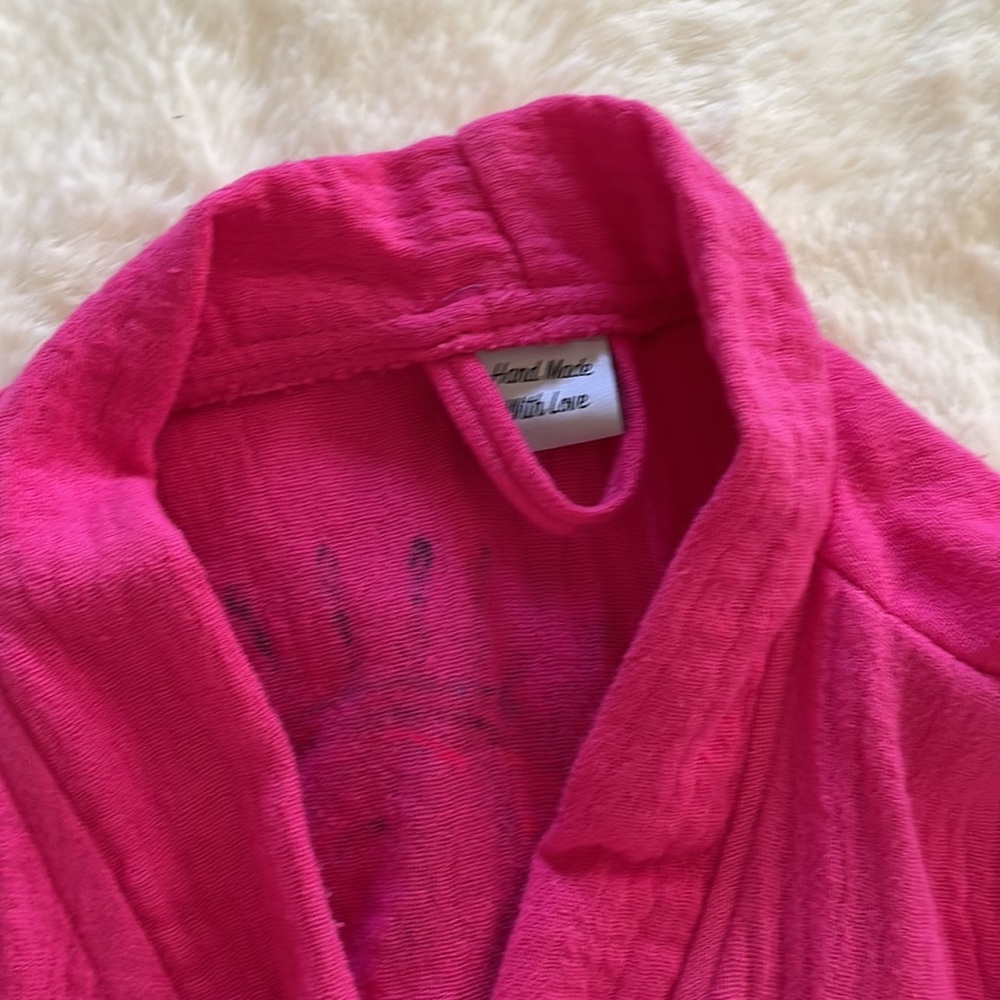 Turkish Cotton Robe OS New WO Tags - Picture 4 of 8